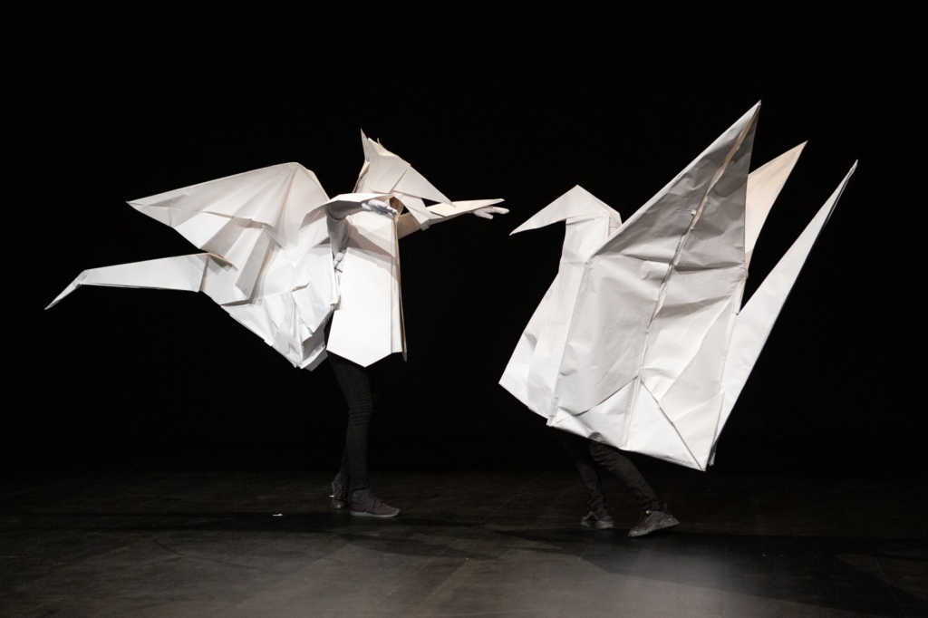 Origami Tango, 2019. Performance in Hernandez Park, Queens, New York